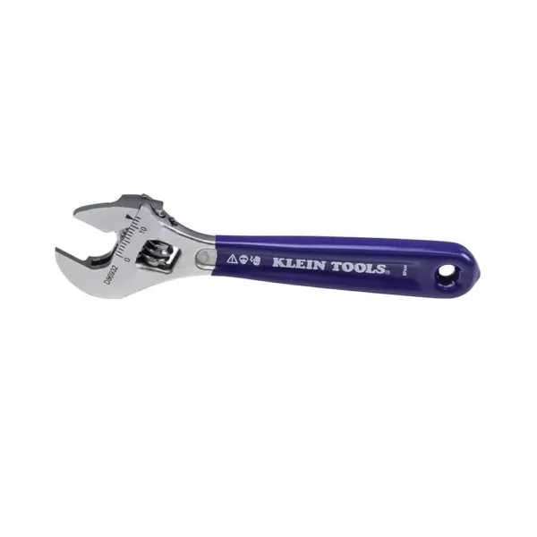 Klein Tools Slim-Jaw Adjustable Wrench, 4 in.