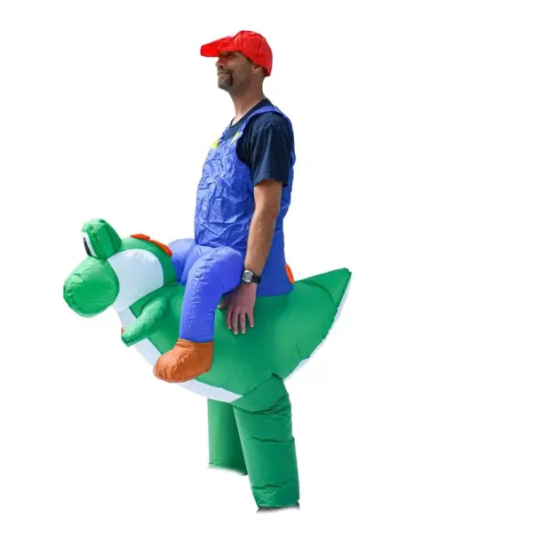 ALEKO 1- Size Fits All Unisex Mario Riding Yoshi Adult Halloween Costume