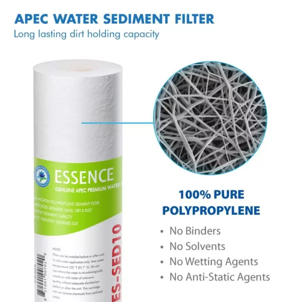 APEC Water Systems Essence 10 in. Replacement Pre-Filter Set with UV Replacement Bulb for ROES-UV75