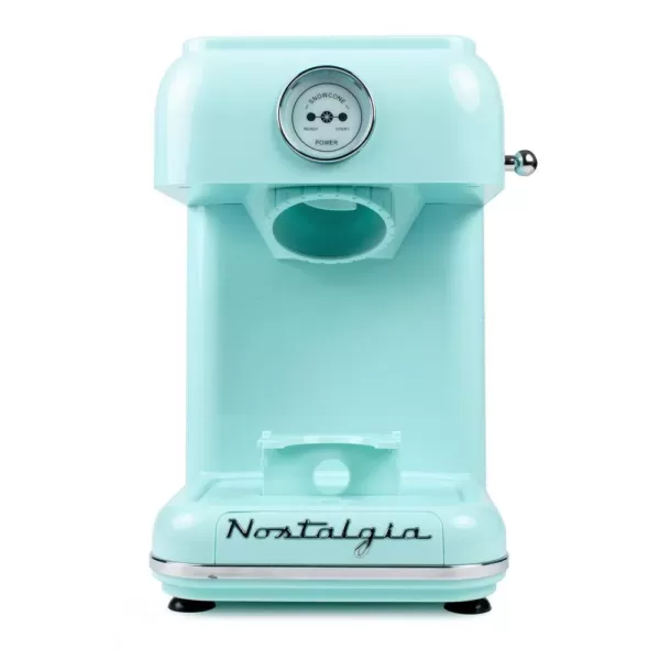 Nostalgia 30 W Aqua Blue Snow Cone Maker with Retro Design