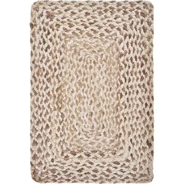 LR Home Woven Bleach / Natural 19 in. x 13 in. Jute Placemat (Set of 4)