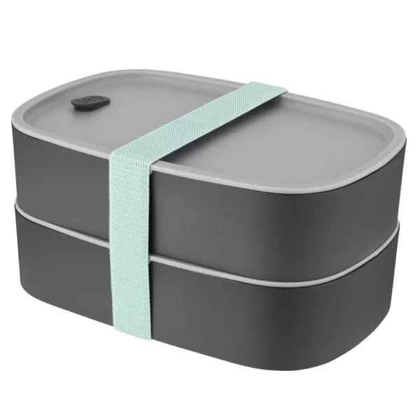 BergHOFF Leo Grey and Mint 3-Piece Dual Bento Box Set