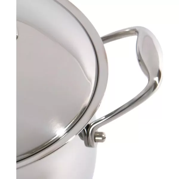 BergHOFF Essentials Zeno 7 qt. Stainless Steel Stock Pot with Glass Lid