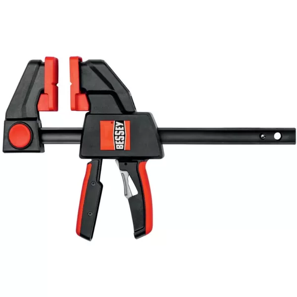 BESSEY 12 in. Capacity X-Large Trigger Clamp with 3-5/8 in. Throat Depth and 600 lbs. Clamping Force