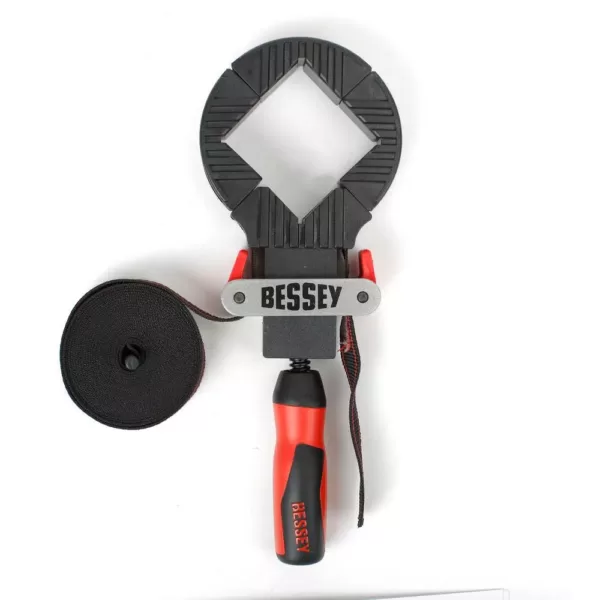 BESSEY Strap Clamp with 90-Degree Corner Pieces 12 ft. Capacity