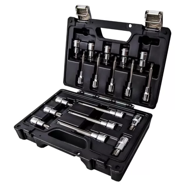 Beta 1/2 in. Drive Socket Driver Set for Torx Head Screws (18-Piece)