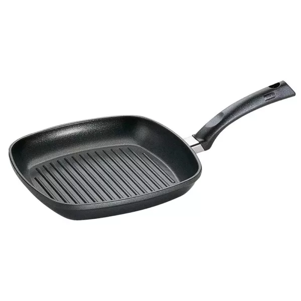 Berndes SignoCast 12 in. Cast Aluminum Nonstick Grill Pan in Black