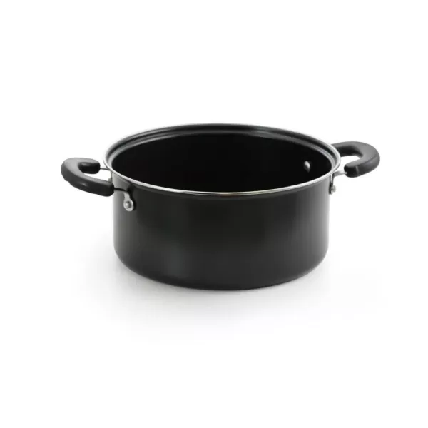 Better Chef Deluxe 7-Piece Aluminum Nonstick Cookware Set in Black