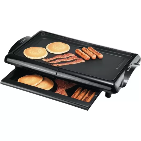 Brentwood Appliances 200 sq. in. Black Nonstick Electric Griddle