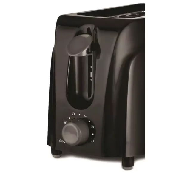 Brentwood 2-Slice Black Toaster with Cool-Touch Exterior