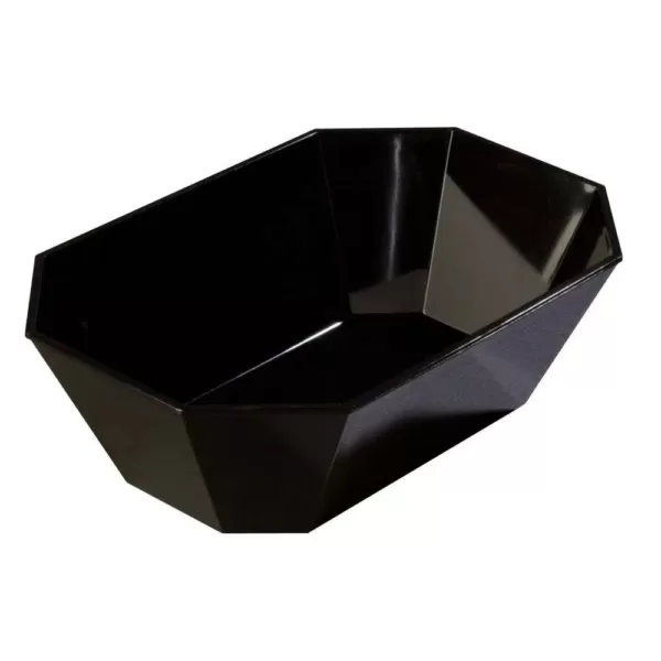 Carlisle 5# Octagonal Deli Serving Crock in Black (Case of 6)