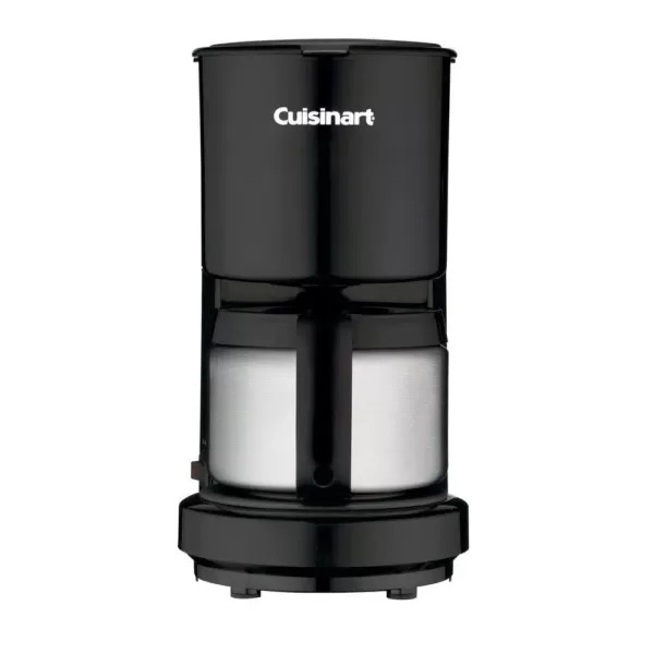 Cuisinart 4-Cup Black Drip Coffee Maker with Stainless Steel Carafe