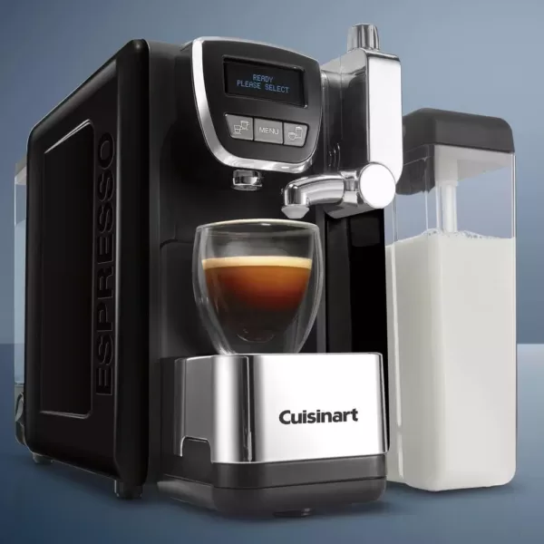 Cuisinart 1-Cup Espresso Defined Black Espresso, Cappuccino and Latte Machine