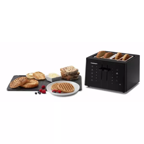 Cuisinart Touchscreen 4-Slice Black Wide Slot Toaster