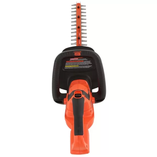 BLACK+DECKER 22 in. 20V MAX Lithium-Ion Cordless Hedge Trimmer (Tool Only)