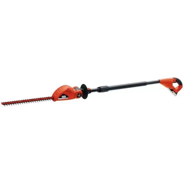 BLACK+DECKER 18 in. 20V MAX Lithium-Ion Cordless Pole Hedge Trimmer with (1) 1.5Ah Battery and Charger Included