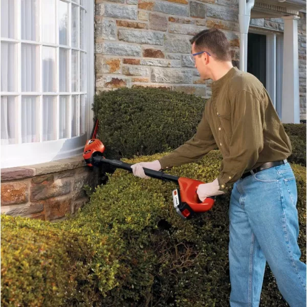 BLACK+DECKER 18 in. 20V MAX Lithium-Ion Cordless Pole Hedge Trimmer (Tool Only)