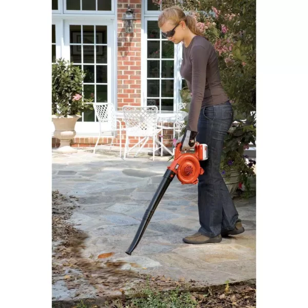 BLACK+DECKER 120 MPH 90 CFM 40V MAX Lithium-Ion Cordless Handheld Leaf Sweeper (Tool Only)