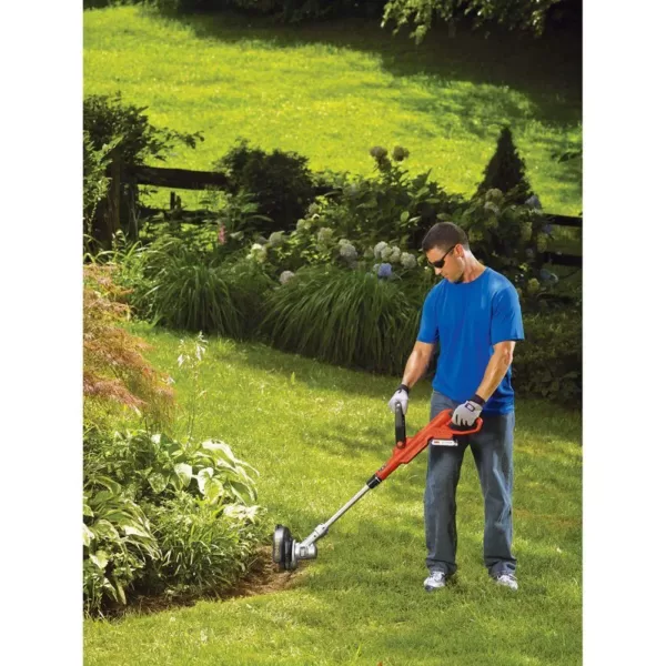 BLACK+DECKER 12 in. 20V MAX Lithium-Ion Cordless 2-in-1 String Grass Trimmer/Lawn Edger with (1) 2.0Ah Battery and Charger Included