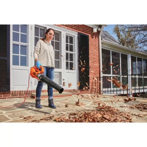 BLACK+DECKER 140 MPH 450 CFM 9 Amp Corded Electric Axial Leaf Blower