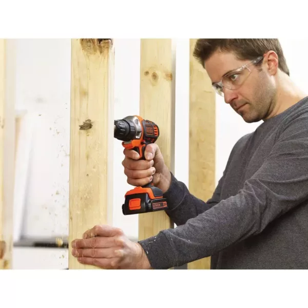 BLACK+DECKER 20-Volt MAX Lithium-Ion Cordless Matrix Drill/Driver with Battery 1.5Ah and Charger