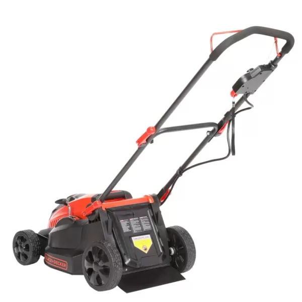 BLACK+DECKER 16 in. 40V MAX Lithium-Ion Cordless Battery Walk Behind Push Mower with (2) 2.0Ah Batteries and Charger Included