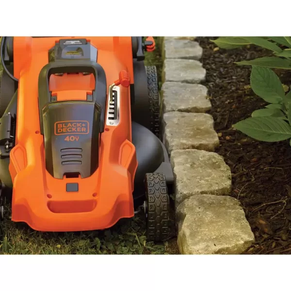 BLACK+DECKER 20 in. 40V MAX Lithium-Ion Cordless Walk Behind Push Lawn Mower with (2) 2.5Ah Batteries & (1) 2.0Ah Battery & Charger