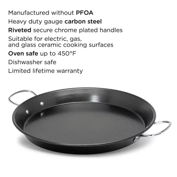 Ecolution Sol 20 in. Steel Nonstick Grill Pan in Black