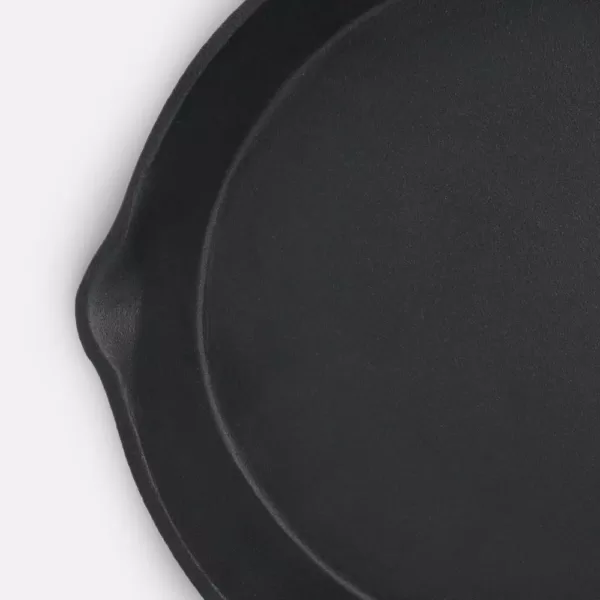 ExcelSteel 7 in. Cast Iron Skillet in Black