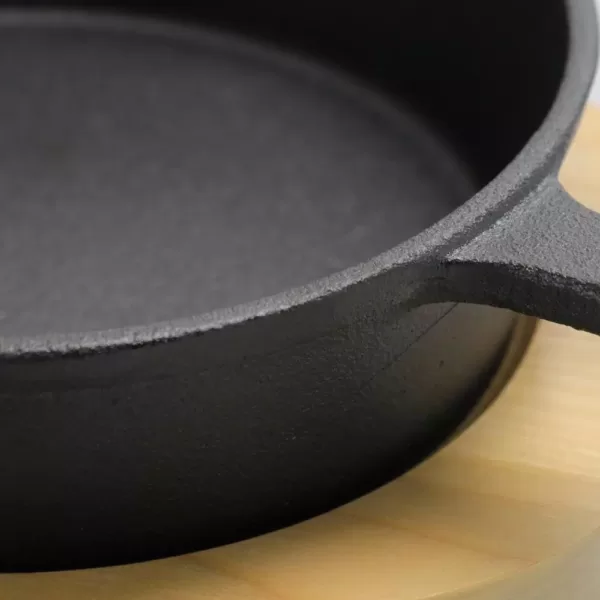 Gibson Home Campton 5 in. Cast Iron Frying Pan in Black