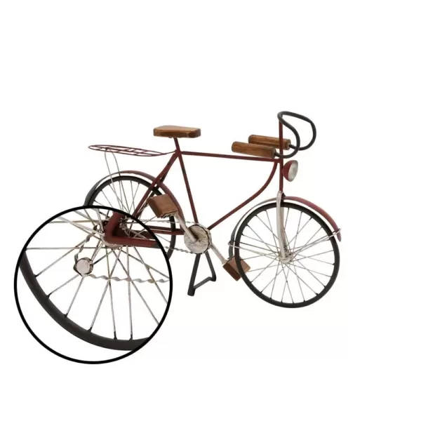 LITTON LANE Vintage Bicycle Wood and Metal Sculpture