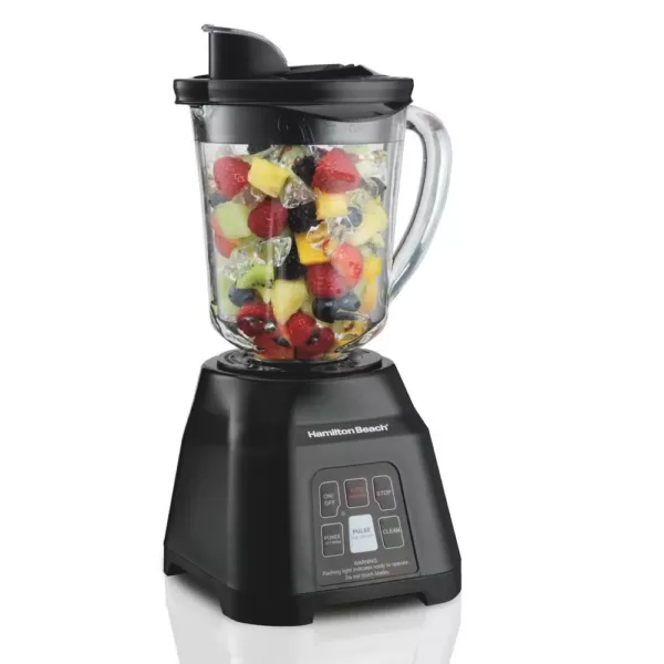 Hamilton Beach 40 oz. 2-Speed Black Glass Smoothie Smart Blender