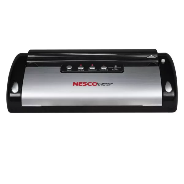 Nesco Black Food Vacuum Sealer with Bag Cutter