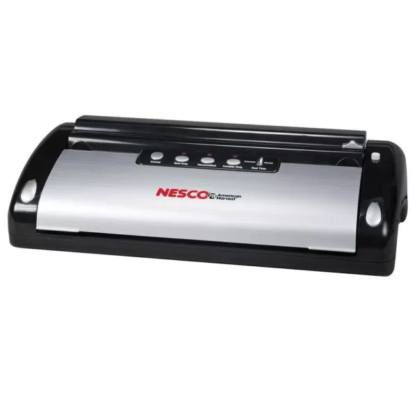 Nesco Black Food Vacuum Sealer with Bag Cutter