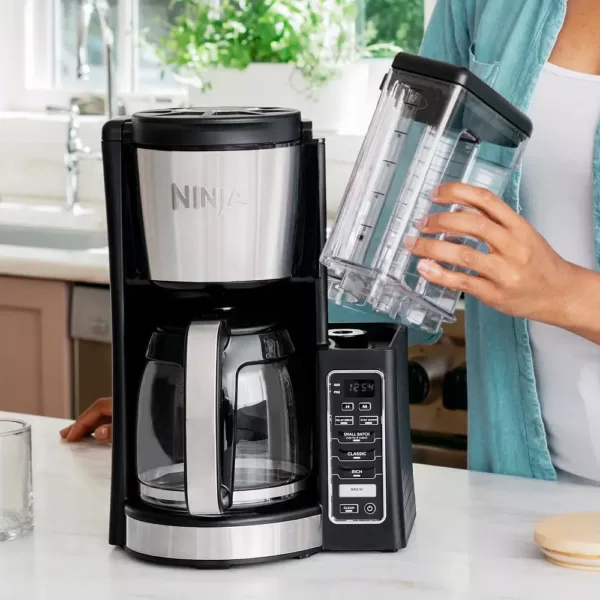 NINJA 12-Cup Programmable Black Drip Coffee Maker with Filter