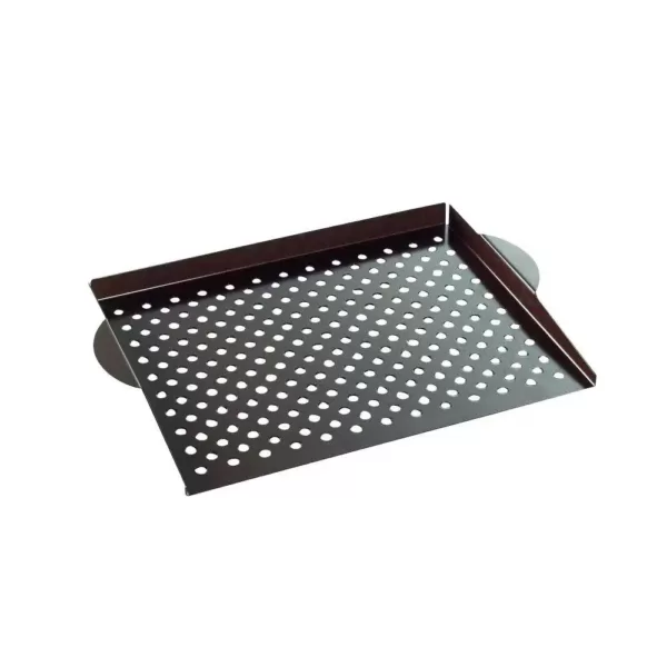 Nordic Ware 365 Grilling 14.25 in. Steel Nonstick Grill Pan in Black