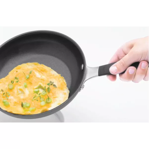 OXO Good Grips 2-Piece Hard-Anodized Aluminum Ceramic Nonstick Frying Pan Set in Black