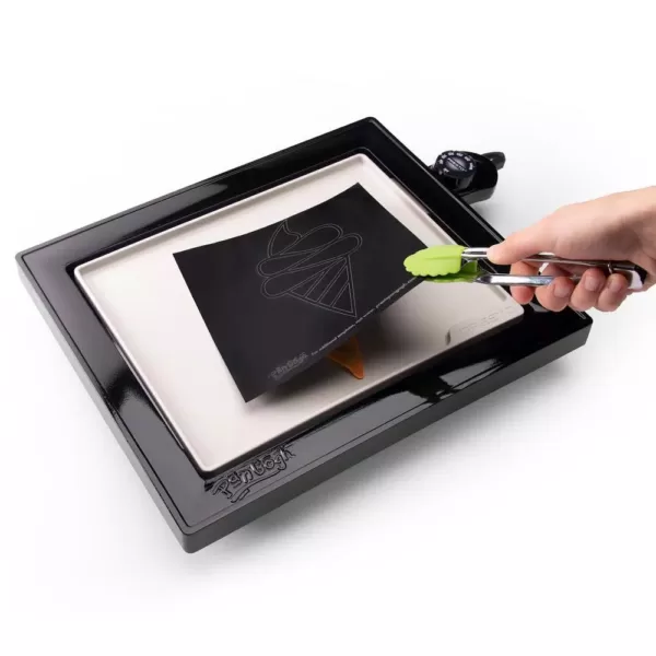 Presto 112.5 sq. in. Black Non-Stick PanGogh Electric Griddle Pancake Art Kit