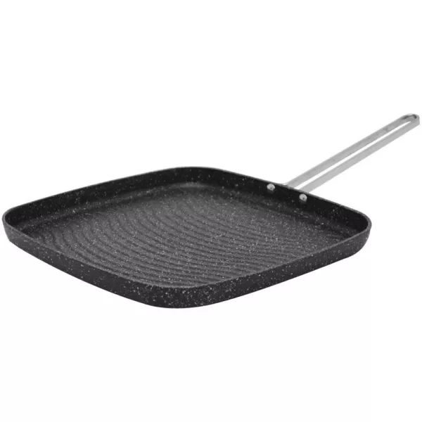 Starfrit The Rock 10.2 in. Aluminum Nonstick Grill Pan in Black Speckle