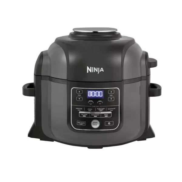 NINJA Foodi 6.5 Qt. Black Stainless Electric Pressure Cooker with Tender Crisp Technology