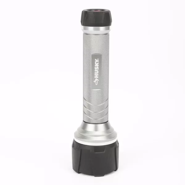 Husky 6AA 700 Lumen LED Dual Beam Unbreakable Aluminum Flashlight