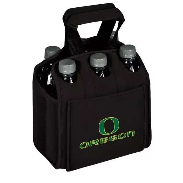 Picnic Time University of Oregon Ducks 6-Bottles Black Beverage Carrier