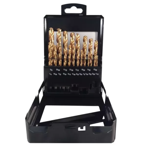 BLU-MOL Titanium Drill Bit Set (21-Piece)