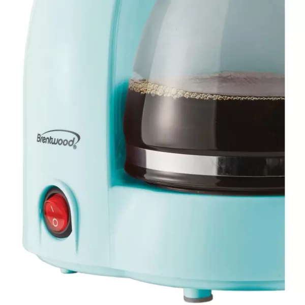 Brentwood 4-Cup Blue Coffee Maker