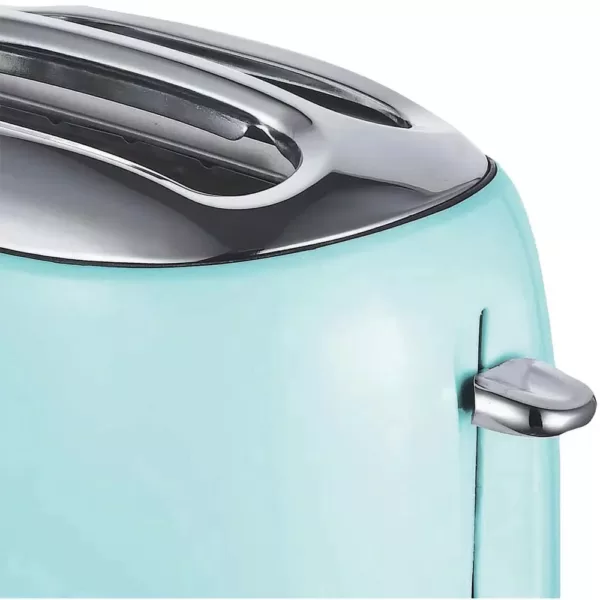 Brentwood Retro 2-Slice Blue Extra-Wide Slot Toaster with Cool-Touch Exterior