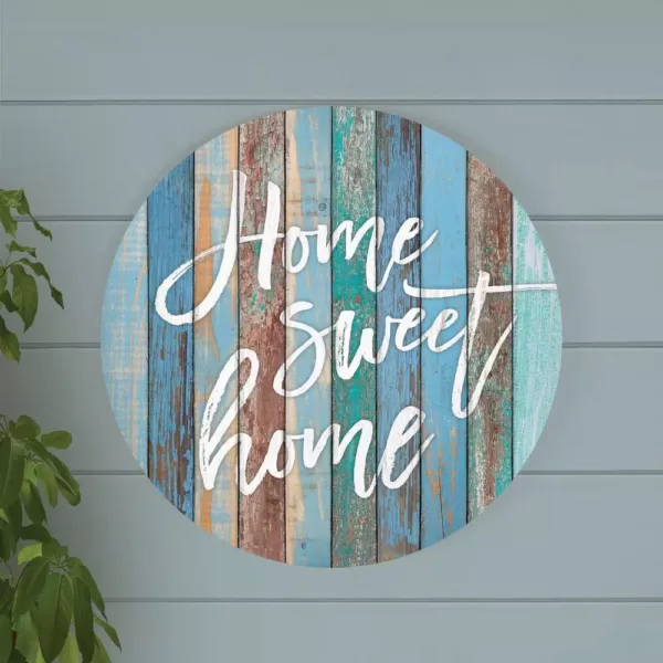 P Graham Dunn Home Sweet Home Blue Oversized Wall Decor