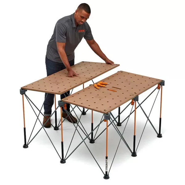 BORA Centipede 24 in. x 48 in. Workbench Top for Sawhorse with 3/4 in. Dog Holes