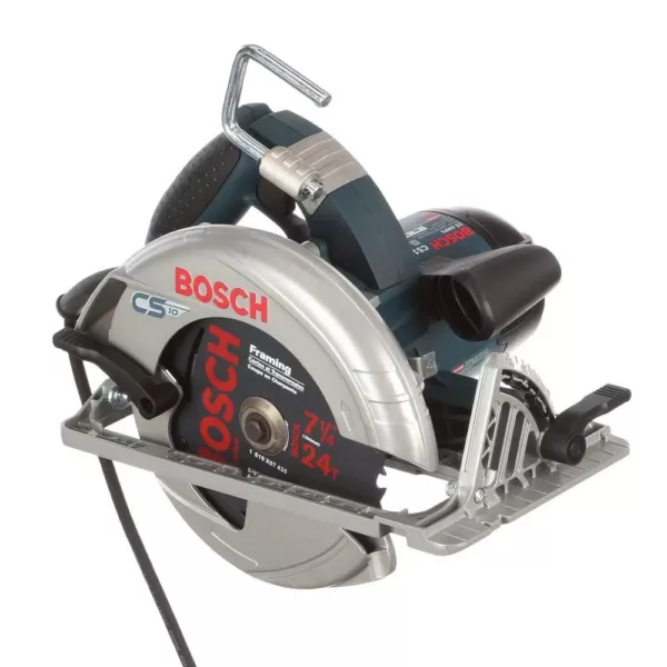 Bosch 15 Amp 7-1/4 in. Corded Circular Saw with 24-Tooth Carbide Blade and Carrying Bag