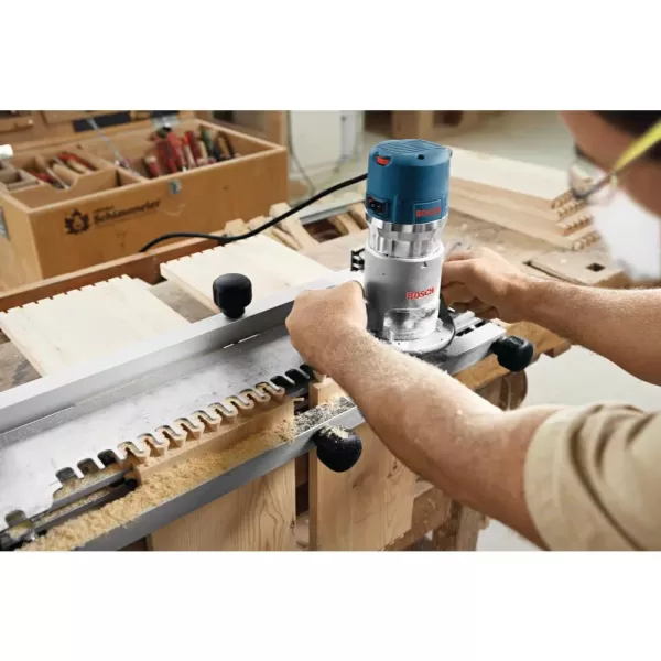 Bosch 11 Amp Corded 1-5/16 in. Single-Speed Fixed-Base Router Kit (6 Accessories)