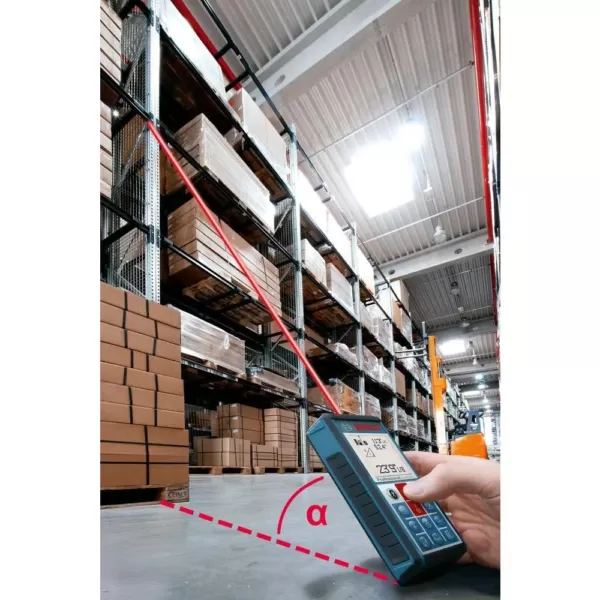 Bosch Blaze 100 ft. Lithium-Ion Bluetooth Enabled Laser Distance and Angle Measure